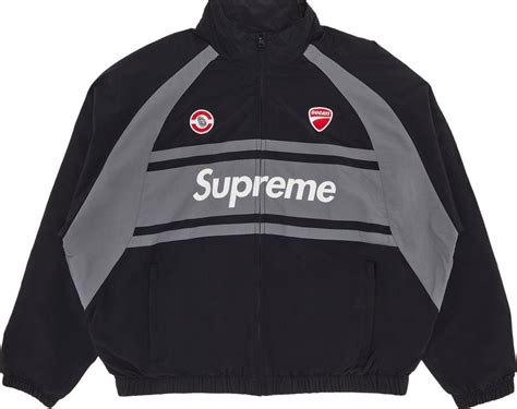 Supreme Ducati Track Jacket Black Men's .